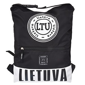 Black leisure backpack 