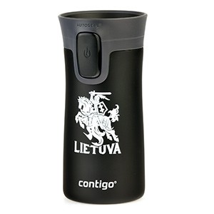 Thermal mug Vytis Lietuva 300ml - Matte Black