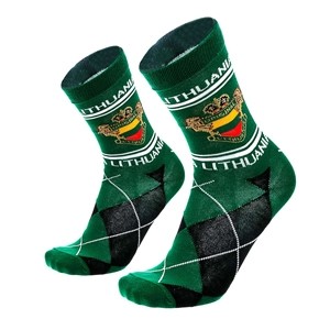 Men's green socks Lithuania size:(41-46)