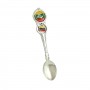 Metal spoon with flag Vytis