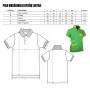 Size grid Lithuania polo shirts