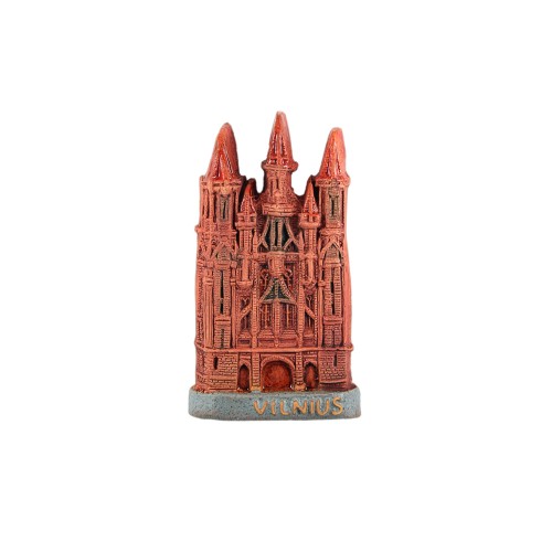 Rankų darbo keramikinis magnetas Onos bažnyčia