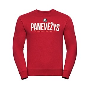 Futbolo klubo "Panevėžys" raudonas džemperis be kapišonu
